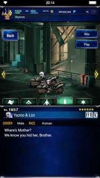 FFBE Yazoo and Loz FF VII AC BGM Battle in the Forest AC Complete Reunion Tracks