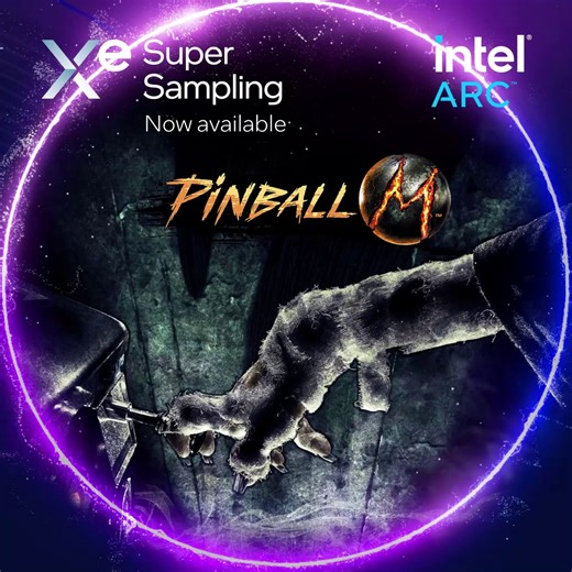 Get a handle on your nerves and your flippers because Pinball M is coming to spook you with the mature, horror-themed tables of your nightmares. And with Intel XeSS support for the launch, you’ll be seeing all the visceral pinball action as clearly as possible. Get a look here. https://intel.ly/4a1J2tw | Intel Graphics