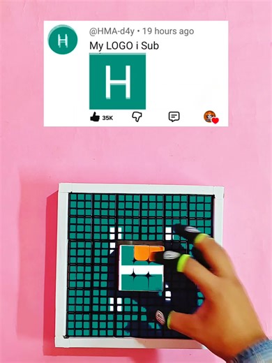 Creating an 'H' Logo on Cubes: A Fun Art Challenge!