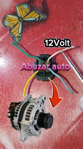 Toyota Corolla 4 pin alternator wiring diagram #alternator #wiringdiagram