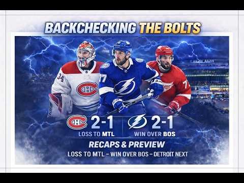 Lightning Split vs Canadiens & Bruins, Red Wings Preview + Playoff Race Update