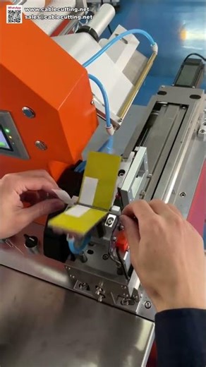 Wire Labeling Machine with High Sensitivity Sensor Automatic Cable Fold Sticker Applicator