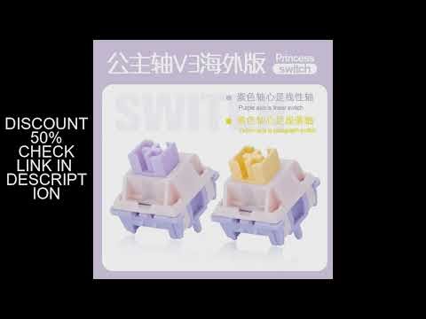 MMD Princess Switch V3 V4 Linear Tactile HIFI Sound Hot Swap Kits Switches Mechanical Keyboard Gamin