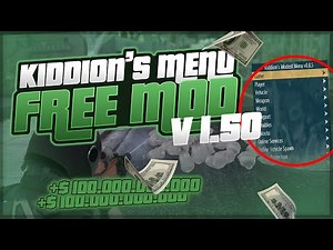 *Working* GTA V Online 1.50 FREE Kiddion's Menu v0.8.5 | GTA 5 Mod Menu + Free Download *UNDETECTED*