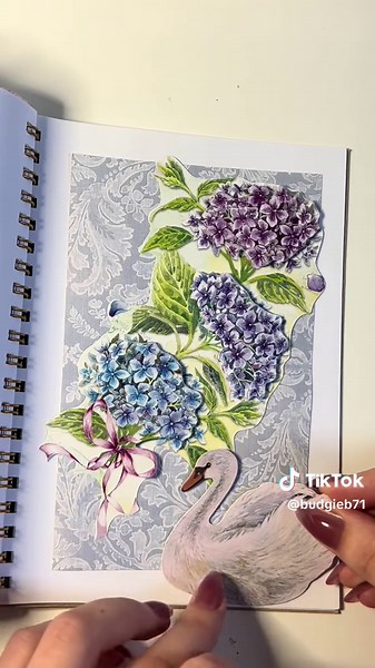 Sticker collage #journaling #scrapbooking #art #swan #stickers #calm #lorde