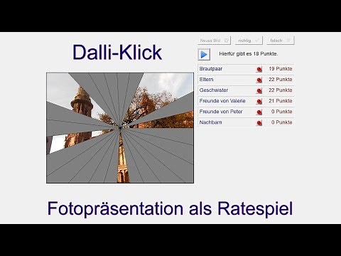 Fotopräsentation als Spiel "Dalli-Klick"