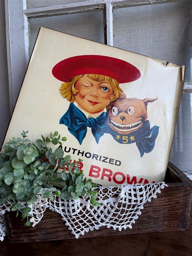 Vintage Buster Brown Authorized Dealer Sign – 1950s Child Dog Advertising Wall Art - Etsy