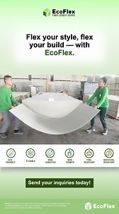 Matibay, magaan, at maraming kayang gawin — ‘yan ang flexibility power ng #EcoFlex fiber cement board!💪 | EcoFlex