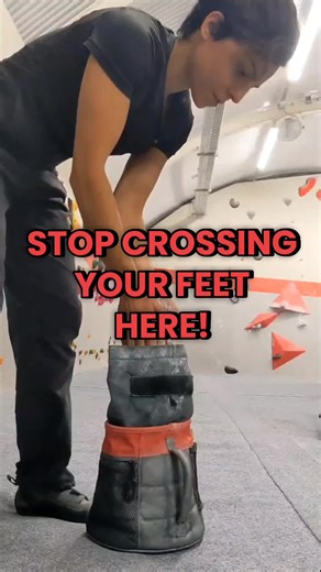 Most climbers rush the move. The real secret? Fix your feet first! A simple foot swap can turn a hard move into an easy one. Try this next session and tell me if it changes everything. 👇 Comment “FEET” if you want more beginner-friendly tips. #climbingtips #bouldering #boulderingtiktok #beginnerclimbing #indoorclimbing