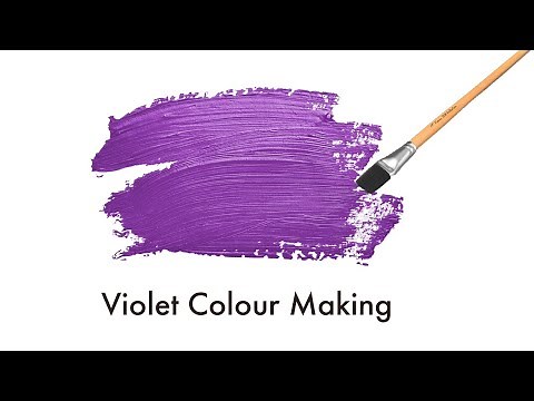 Violet Colour Making | How to make Violet Colour | Acrylic Colour Mixing | Almin Creatives