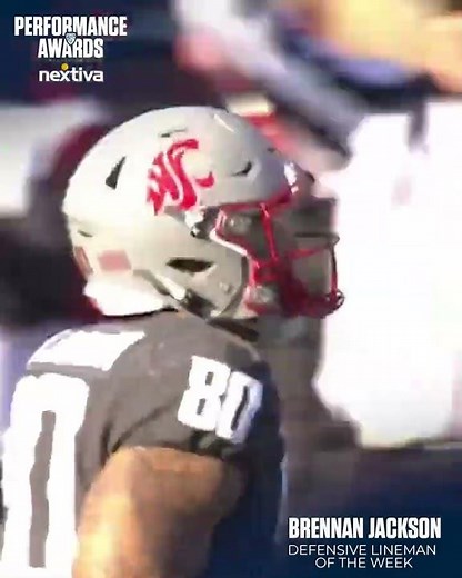 Washington State’s Brennan Jackson earns Pac-12 Defensive Lineman of the Week