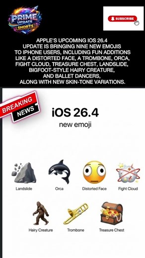 iOS 26.4 Is Adding 9 New Emojis to iPhone 😳