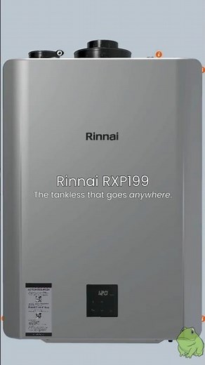 Rinnai RXP199 Tankless Water Heater — NG or Propane, Indoor or Outdoor
