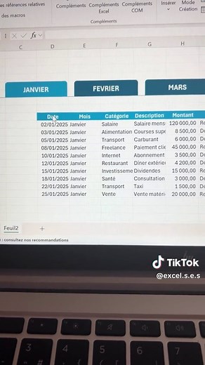 Filtrer des données Excel par mois facilement