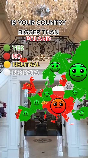Is your country bigger than poland #fyp #fypシ #foryou #viral #geography #geographytiktok #geographytok #map #maps #poland #dc #dlaciebie