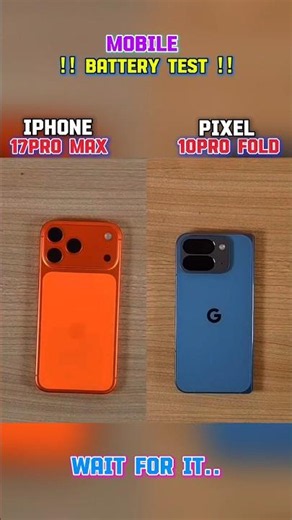 ⚡☠️ IPHONE 17PRO MAX VS PIXEL 10PRO FOLD BATTERY TEST!!
