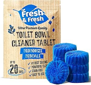 Disposable Toilet Bowl Cleaners(15 Tablets) Odor Eliminator, Fresh Scent, Multipurpose Residential and commercial Toilet Cleaners 2-3 week Lasting Toilet Bowl Cleaner