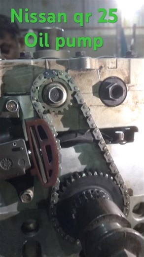 Nissan qr 25 engine oil pump set #viralshort #automobile #youtubeshorts