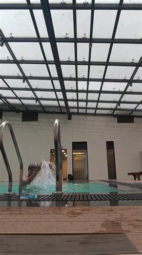 TRY MY COLLEGE POOL FIRST TIME!! #viral #swimmingpool