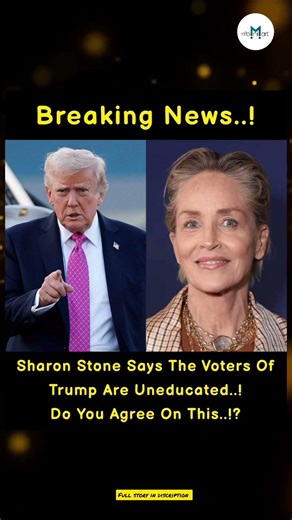 “Sharon Stone Sparks Debate Over Trump Voters Comment! 😳🇺🇸”