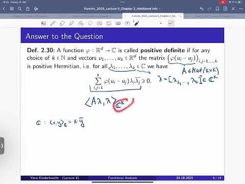 Functional Analysis, Lecture 5