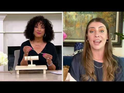 Italian Gold Enamel Oval Link Bracelet, 14K Gold on QVC