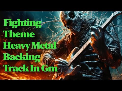 Fighting Theme Heavy Metal Backing Track in G minor