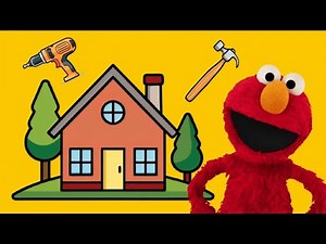 How ELMO Builds House! - Learning Video for Toddlers & Kids