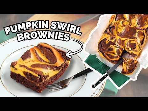 Super-Moist Pumpkin Swirl Brownies