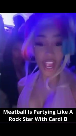 Meatball Partying Like A Rock Start With Cardi B😮#cardib #meatball #shorts