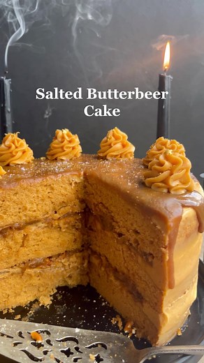 Magical Butterbeer Harry Potter Cake Recipe