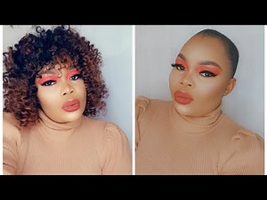 Red eyeshadow makeup tutorial