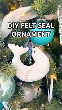 DIY Felt Seal Ornament Tutorial (Printable Felt Ornament Pattern PDF Available)