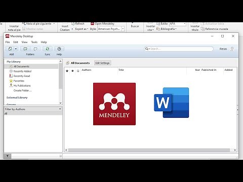 📃📚 Instalar Mendeley en Word | Gestor referencias bibliográficas Mendeley | Mendely para Windows 10