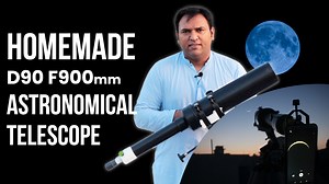 Homemade D90F900mm Astronomical Telescope | DIY Refractor Telescope | Step by Step instructions Telescope specification: Lens: Achromatic doublet Dia: 90 mm Focal length: 900mm Focal ratio: 10 Eyepiece: 16 mm made by PSC Tube material: PVC Pipe Focuser: DIY rack and pinion gear focuser Host/Maker:Abdul Rauf Produced by TEAM PSC | Pakistan Science Club.