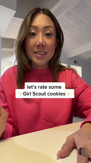 Tasting Girl Scout Cookies: Caramel Delights, Trefoil, Adventure Falls Brownie