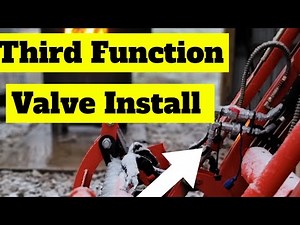 Installing Third Function Valve On a CK2610 Kioti Tractor
