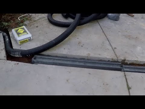 Flooded Garage? How to Install Channel Drain. DIY Homeowner