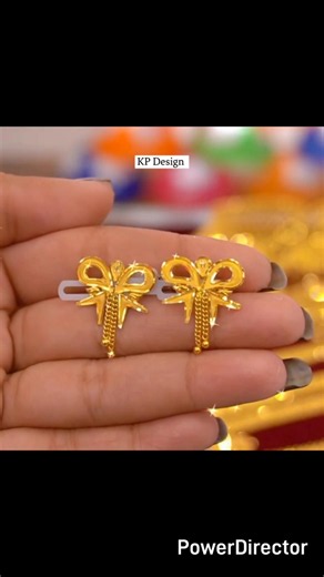 Under 1 Gram Gold Earring Designs For Daily Use/New Gold Earring Tops Design/Daily Wear Gold Earring