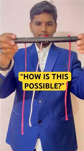 “White Rope Turns Red Magic Trick 😱 | Colour Changing Rope Magic | Mind Blowing Trick”