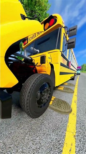 cars and trucks vs Speed Bumps #short #beamng #beamngdrive #trucksvs