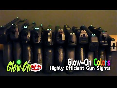 Glow-On Gun Paint for Gun Sights is Available in 8 Colors