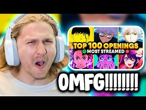 🔥 ANIME NOOB Reacts to TOP 100 Anime Openings (MOST STREAMED)