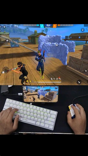 Free Fire Gaming Keyboard|⌨️🖱📱Mix Pro Geek Gamer #freefire #mixpro #geekgamer #keyboardmousefreefire