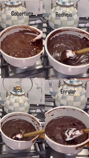 ✨ Os 4 pontos do brigadeiro que toda confeiteira precisa dominar ✨ 🍫 1. Ponto de cobertura – Cremoso, mais molinho e escorre facilmente sobre o bolo. Ideal para cobrir bolos e dar aquele acabamento perfeito. 🍫 2. Ponto de recheio – Firme, mas ainda cremoso. Segura bem entre as camadas sem escorrer e garante um corte bonito. 🍫 3. Ponto de bico – Consistente e estruturado. Não desmancha e é perfeito para fazer decorações com bico de confeitar. 🍫 4. Ponto de enrolar – Solta do fundo da panela, 