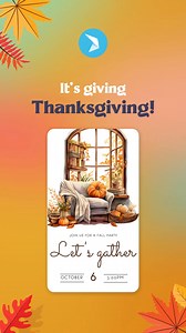Bring the warmth of Thanksgiving to your designs. Explore our templates to celebrate the season with style! 🍂 Check out more Thanksgiving templates: https://bit.ly/thanksgivingtemplate | PosterMyWall