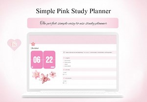 Simple Pink Study Planner Template, Easy to Use, Year Planner, Class Schedule and Planner, to Do Lists, Important Semester Dates. - Etsy UK