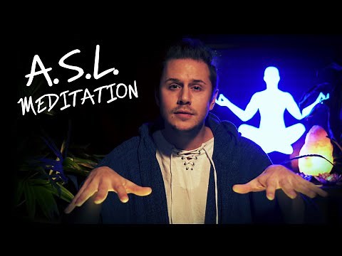 Sign Language Guided Breathing Meditation For the Deaf & Hard of Hearing | ASL | ASMR Hand Movements