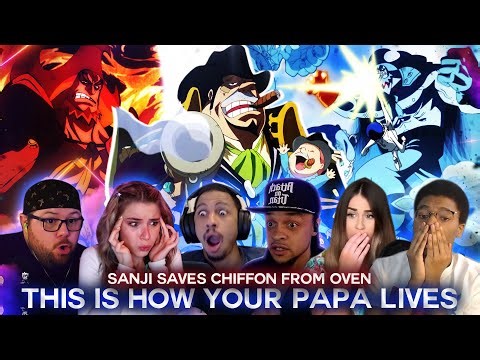 This is How Your Papa Lives ! Sanji Saves Chiffon ! Reaction Mashup