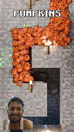 villager pumkins eating #minecraft